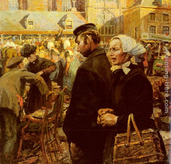 Hendrik Jan Wolter Marketscene At Amersfoort